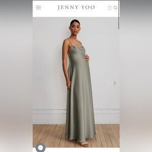 Jenny Yoo Addison Maternity size 8 moss NWT